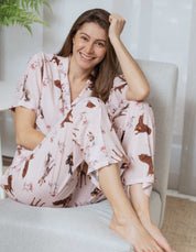 PIJAMA PANTALÓN DÓBERMAN ROSADO TP0056