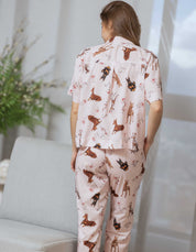 PIJAMA PANTALÓN DÓBERMAN ROSADO TP0056