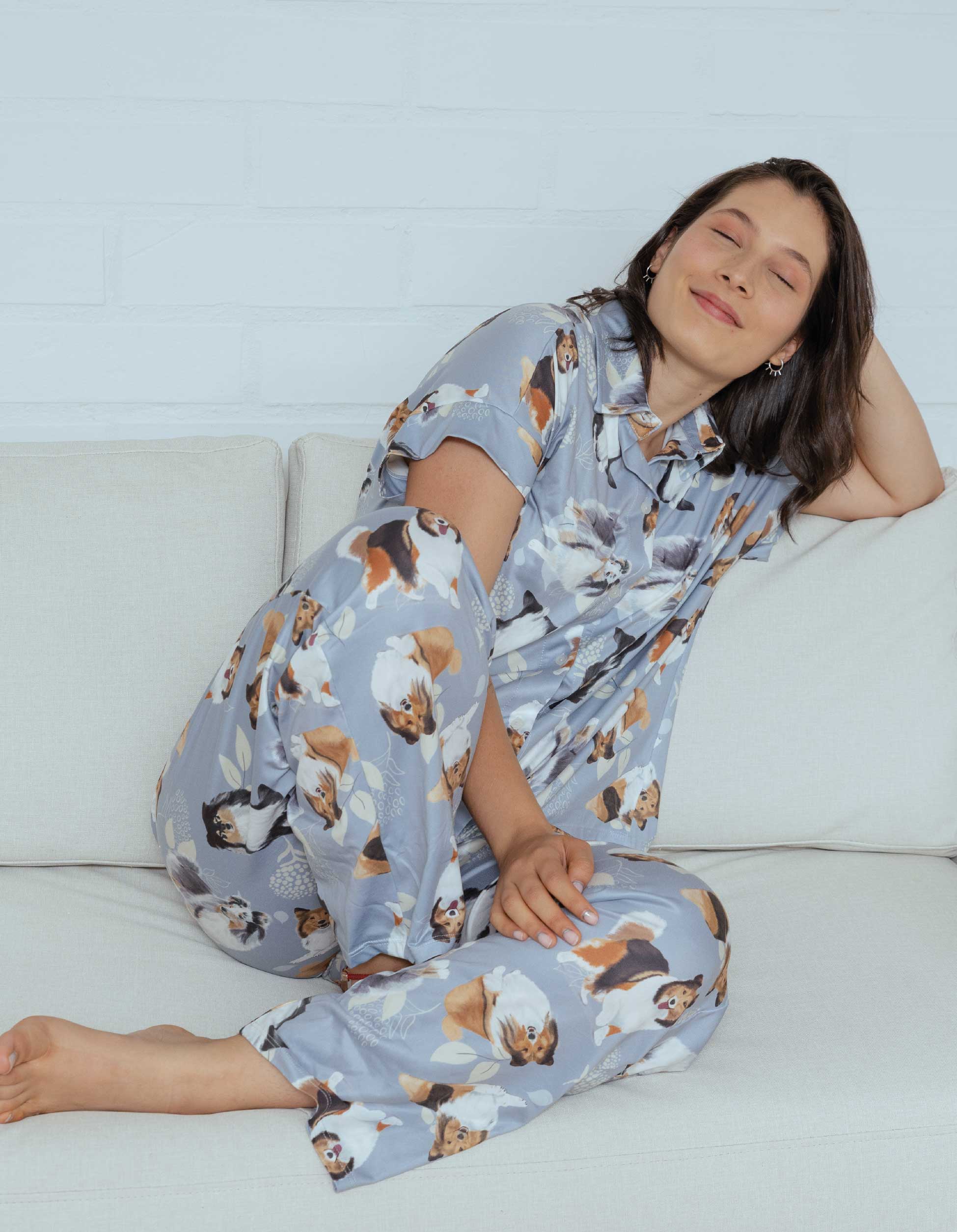 PIJAMA PANTALÓN PASTOR SHETLAND AZUL TP0079