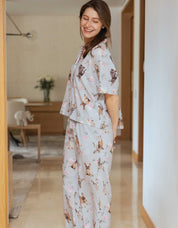 PIJAMA PANTALÓN BULLDOG FRANCÉS GRIS TP0054