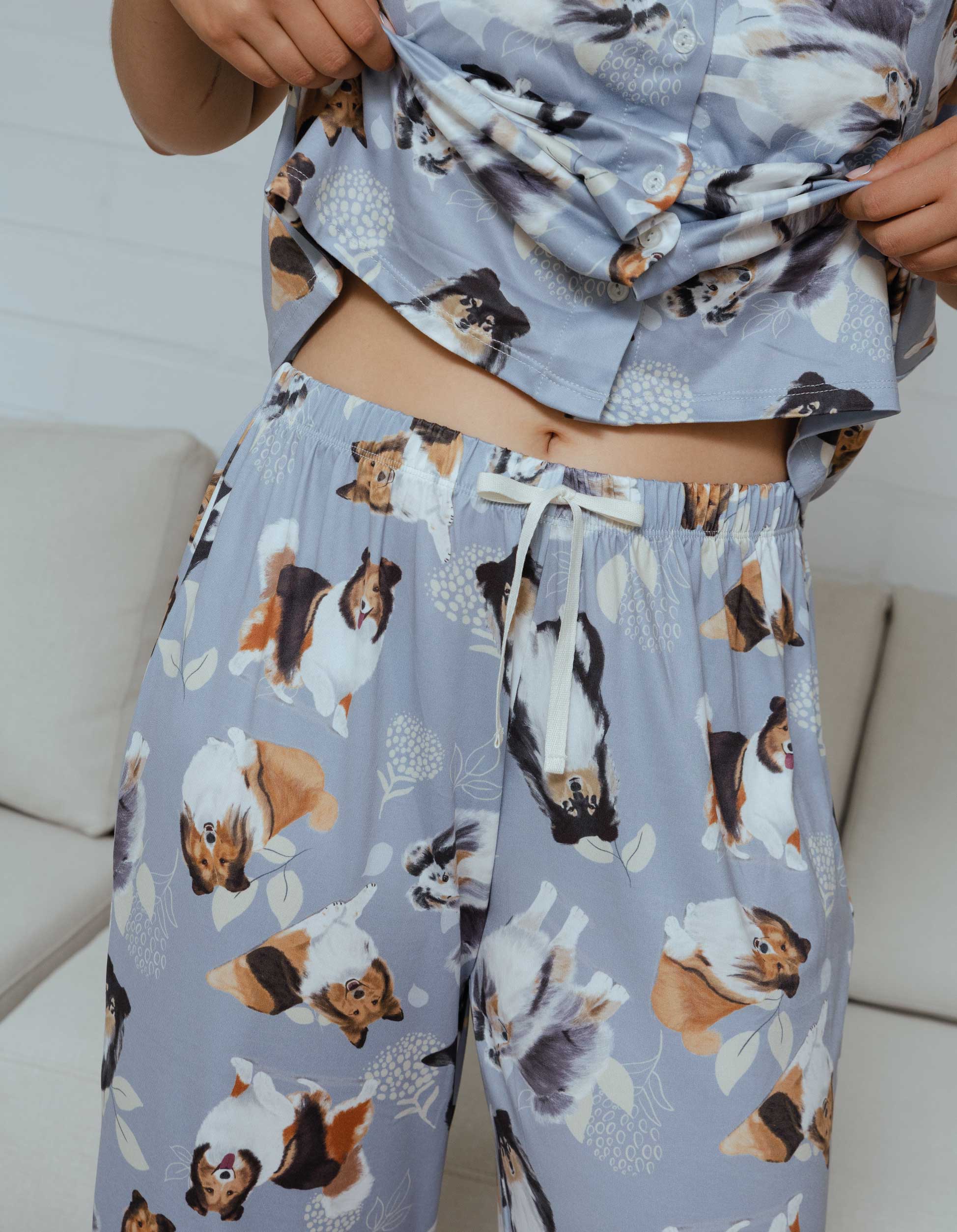 PIJAMA PANTALÓN PASTOR SHETLAND AZUL TP0079