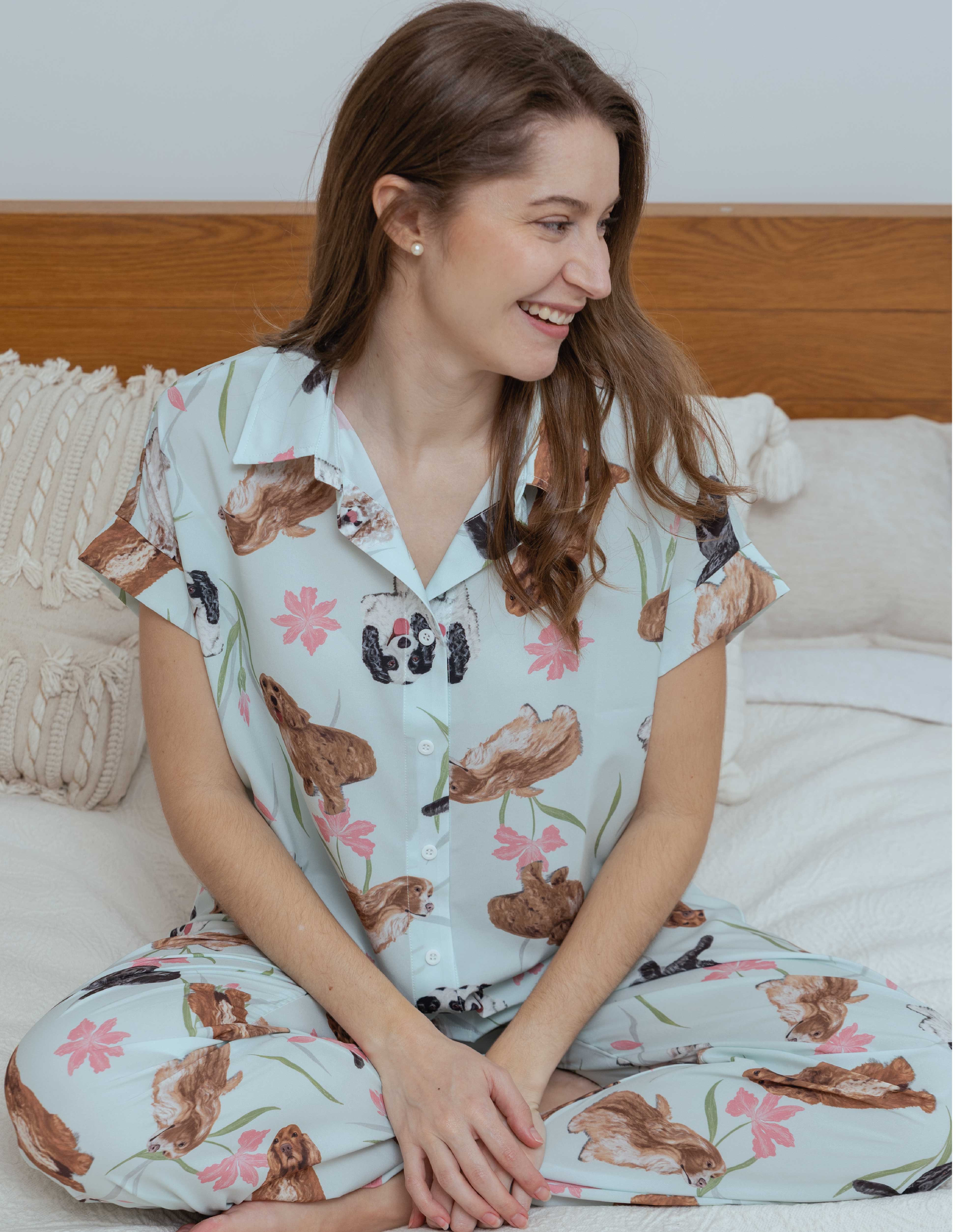 PIJAMA PANTALÓN COCKER VERDE TP0081