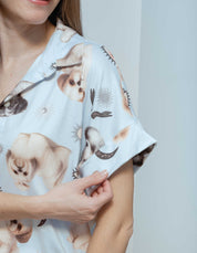 PIJAMA PANTALÓN SHIH TZU AZUL TP0087