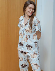 PIJAMA PANTALÓN SHIH TZU AZUL TP0087