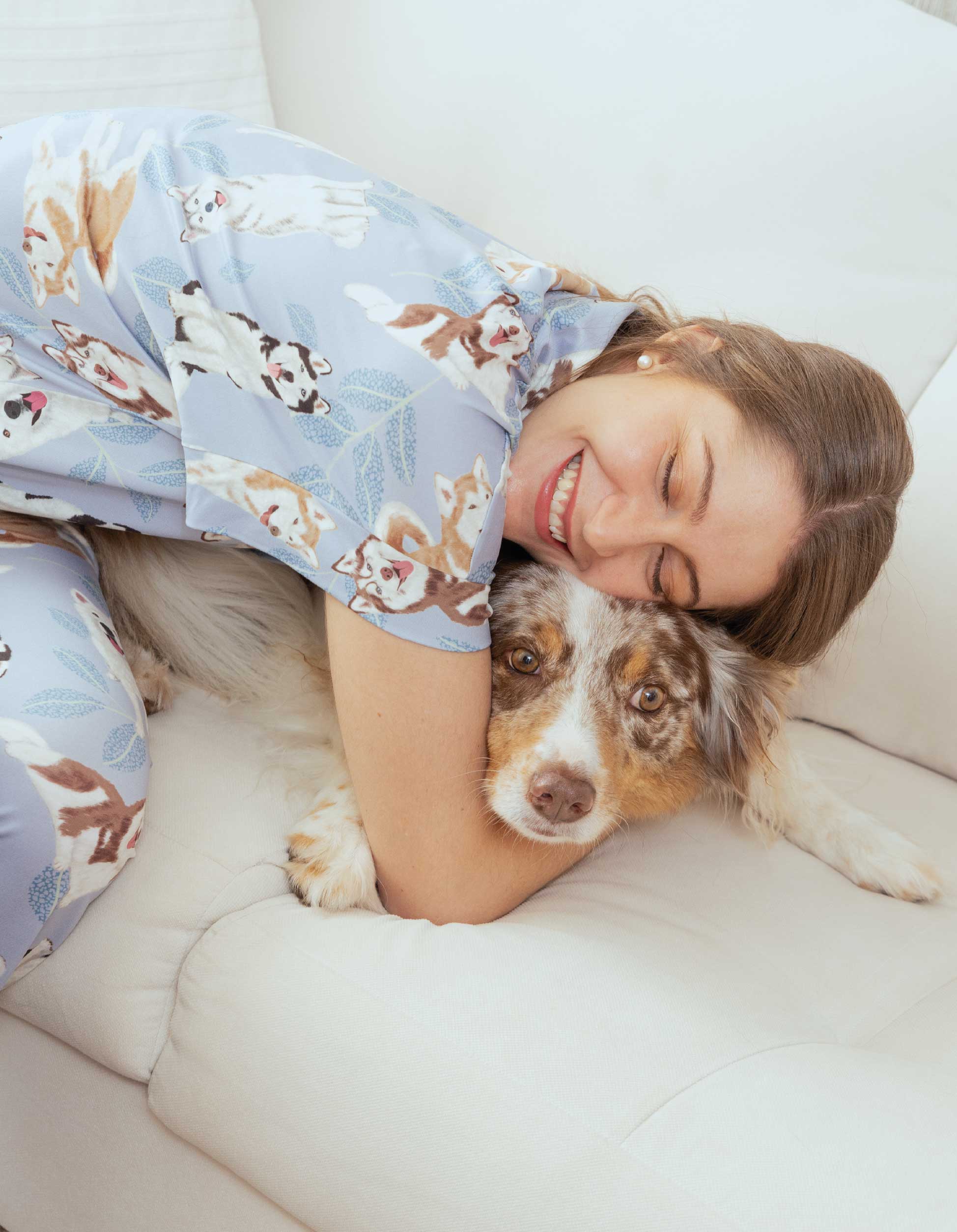 PIJAMA PANTALÓN HUSKY AZUL TP0072