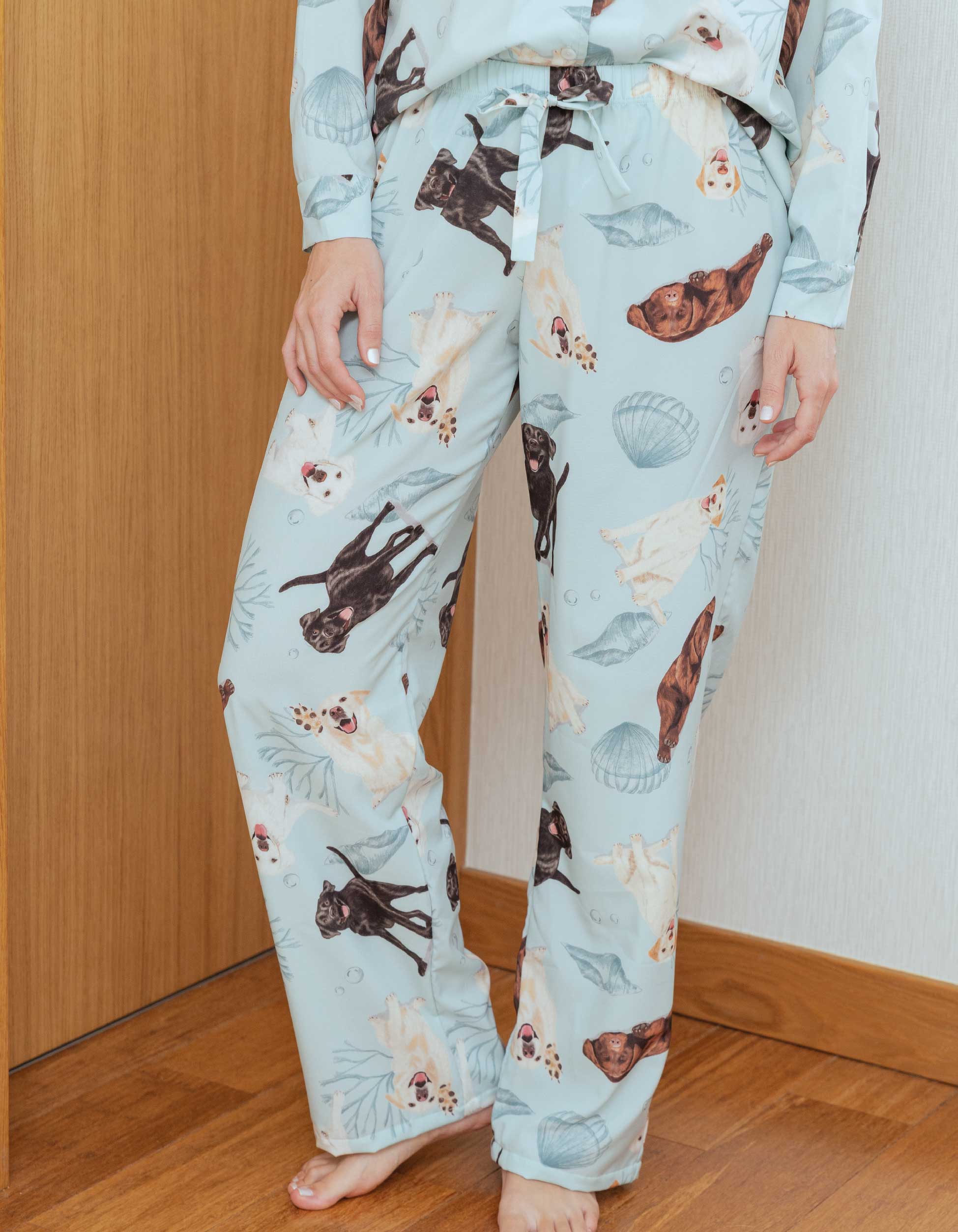PIJAMA PANTALÓN LABRADOR VERDE TP0071