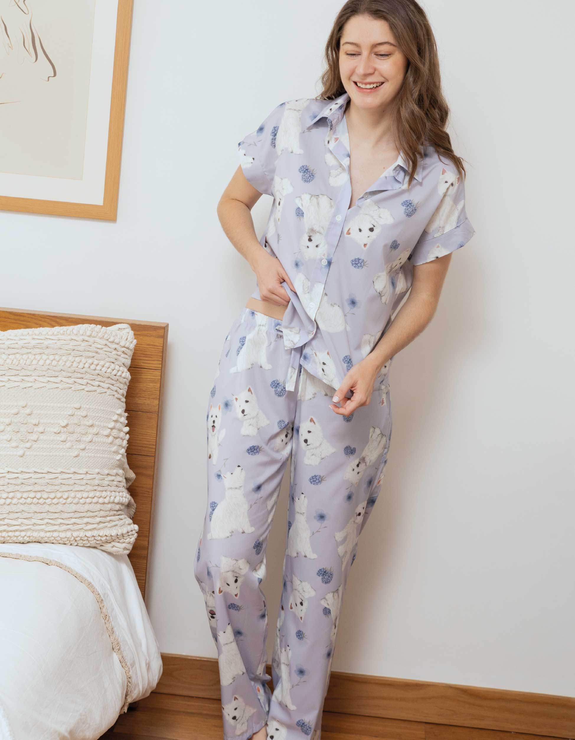 PIJAMA PANTALÓN WESTIE LILA TP0065