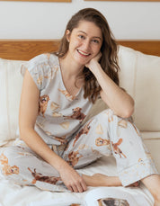 PIJAMA PANTALÓN GOLDEN HONGOS GRIS  TP0064