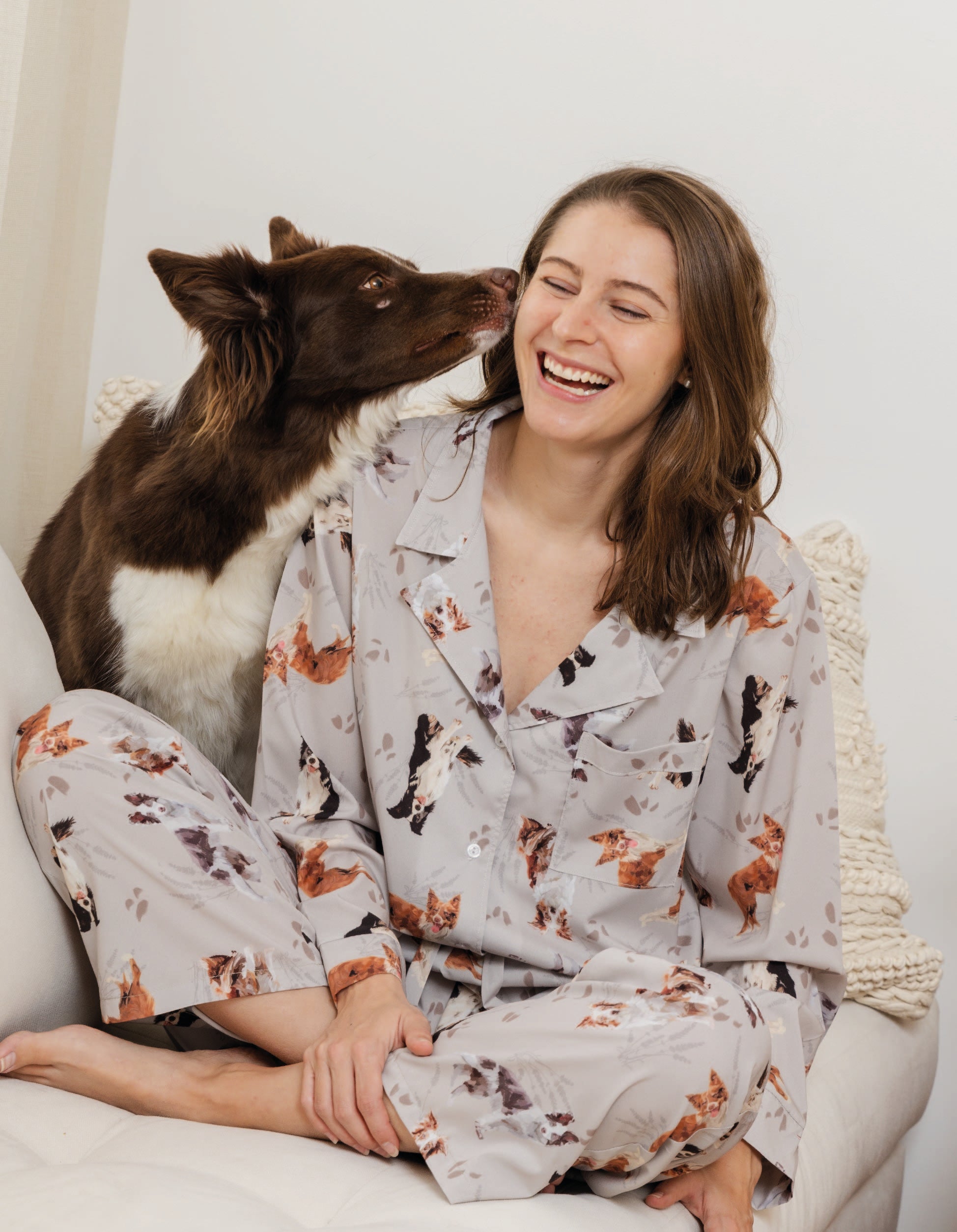 PIJAMA PANTALÓN BORDER COLLIE GRIS TP0031