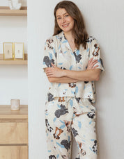 PIJAMA PANTALÓN SHIH TZU MARFIL  TP0063