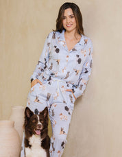 PIJAMA PANTALÓN PASTORES AZUL TP0043