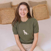 CAMISETA TEJIDA PERRO VERDE ECC003