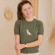 CAMISETA TEJIDA PERRO VERDE ECC003
