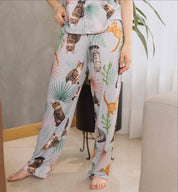 PIJAMA PANTALÓN GATOS RAYADOS GRIS TP0091