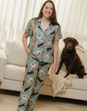 PIJAMA PANTALÓN LABRADOR VERDE TP0032