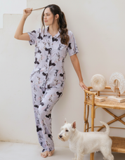 PIJAMA PANTALÓN SCOTTISH TERRIER GRIS TP0051