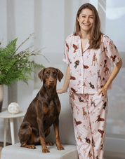 PIJAMA PANTALÓN DÓBERMAN ROSADO TP0056