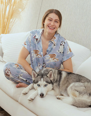 PIJAMA PANTALÓN HUSKY AZUL TP0072