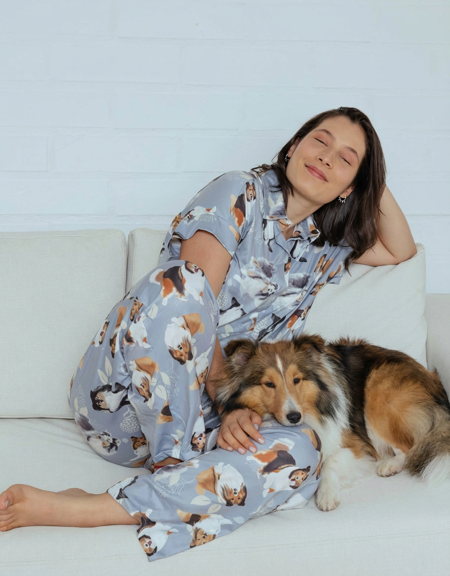 PIJAMA PANTALÓN PASTOR SHETLAND AZUL TP0079