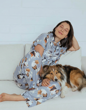 PIJAMA PANTALÓN PASTOR SHETLAND AZUL TP0079