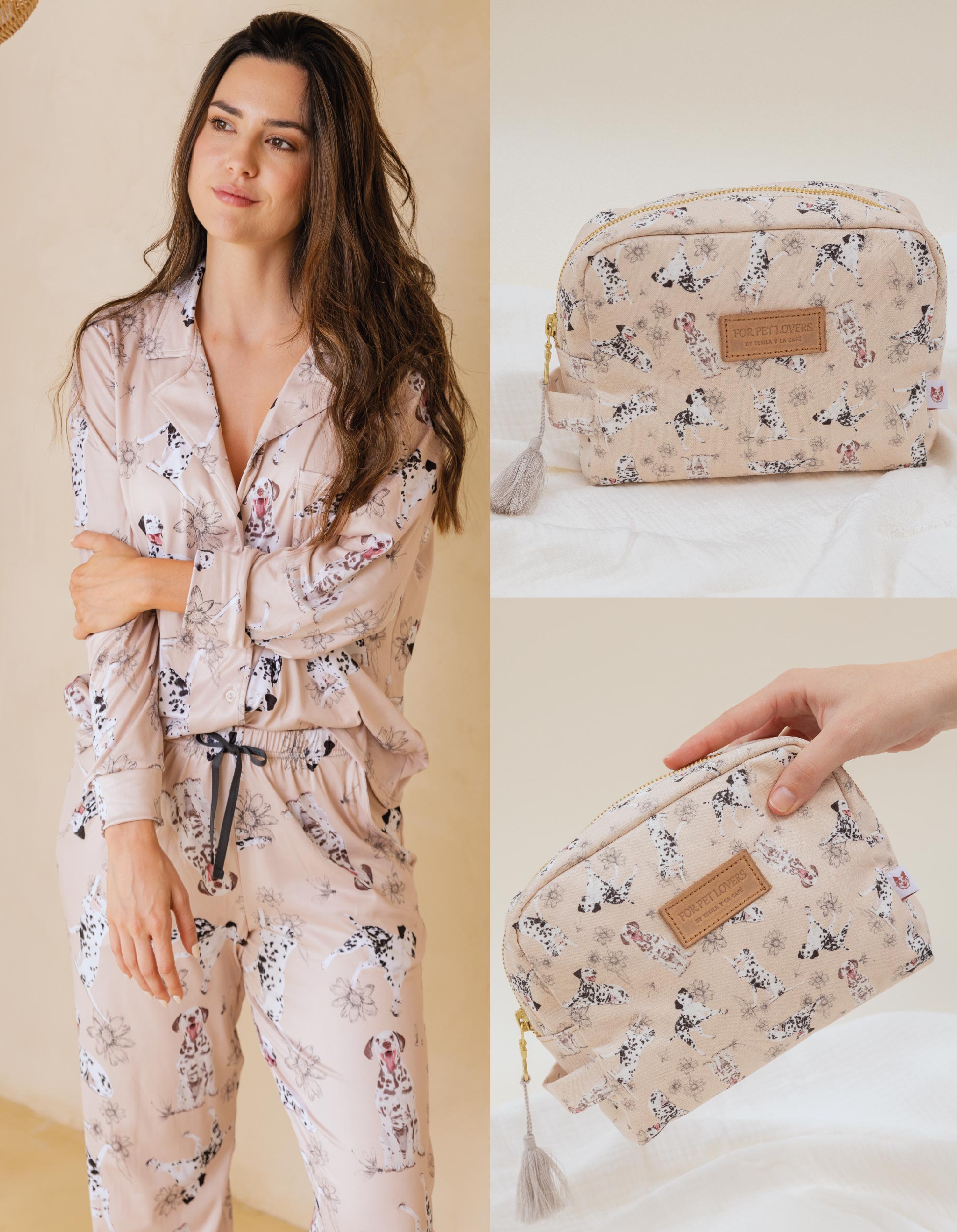 KIT PIJAMA & COSMETIQUERA DÁLMATA