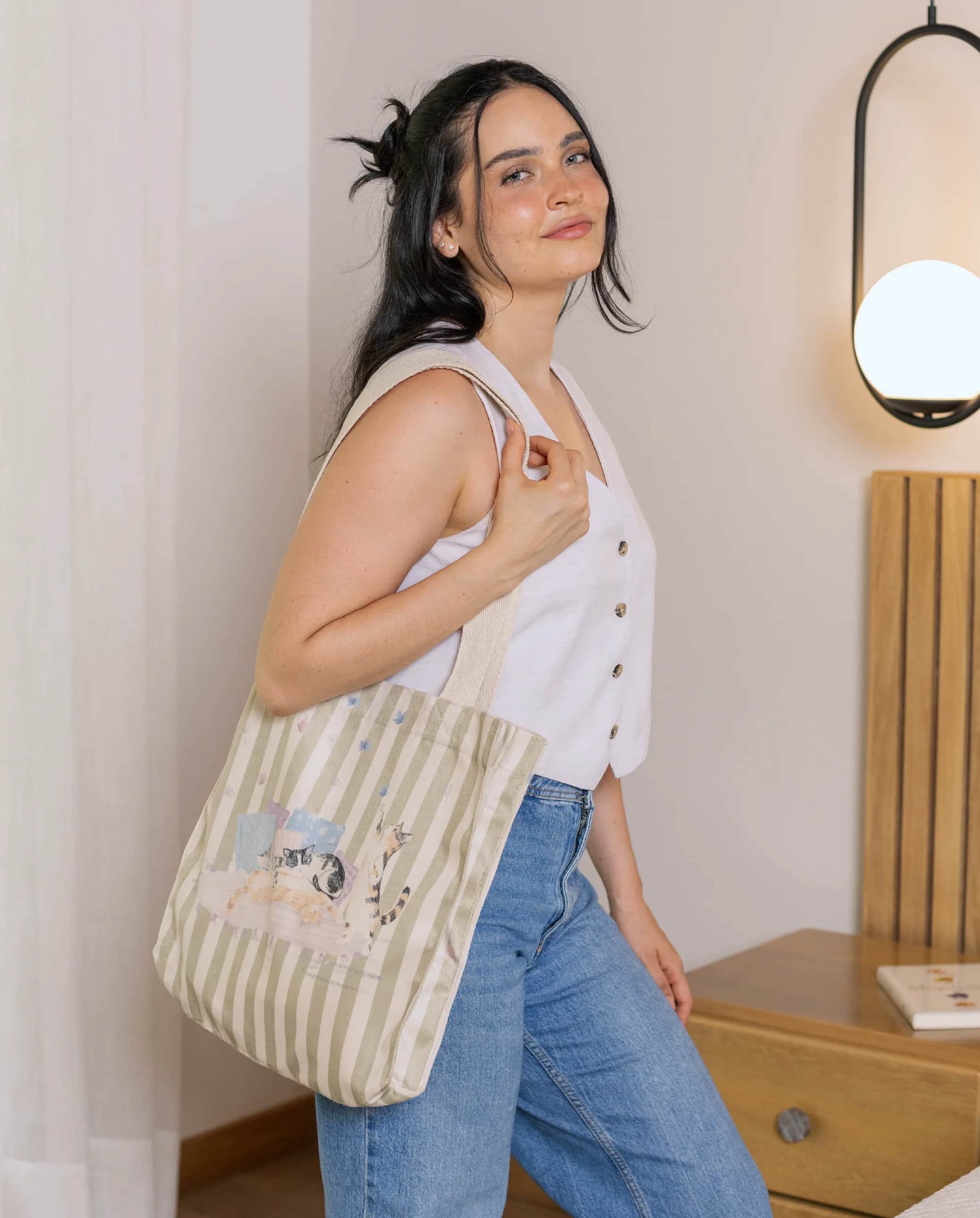 TOTE BAG GATOS ACOSTADOS CBK003